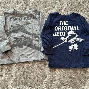 Toddler star wars long sleeve shirts